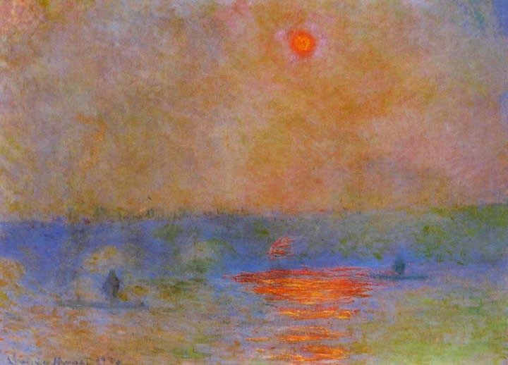 Claude Monet Waterloo Bridge Sunlight in the Fog